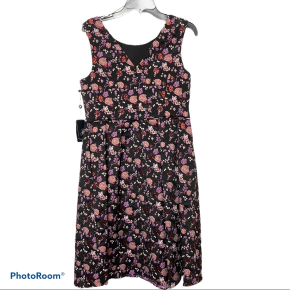 Adrianna Papell Ditsy Floral High Low Dress - Picture 6 of 9